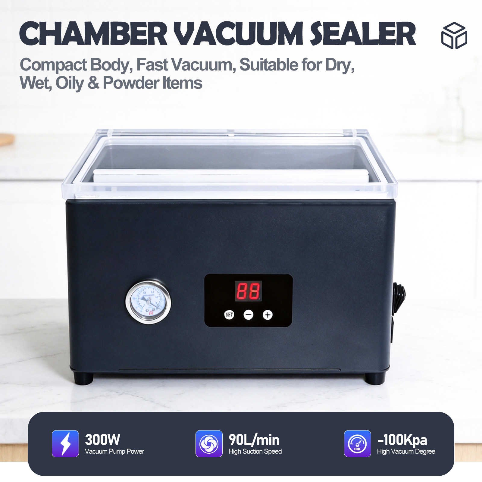 ZM-CVS300 – электрическая ваку – обзор и цена Food Vacuum Sealer Machine
