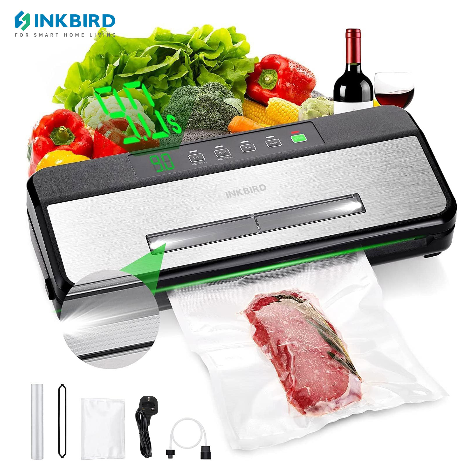INKBIRD 3-й вакуумный упаковщи – обзор и цена Food Vacuum Sealer Machine